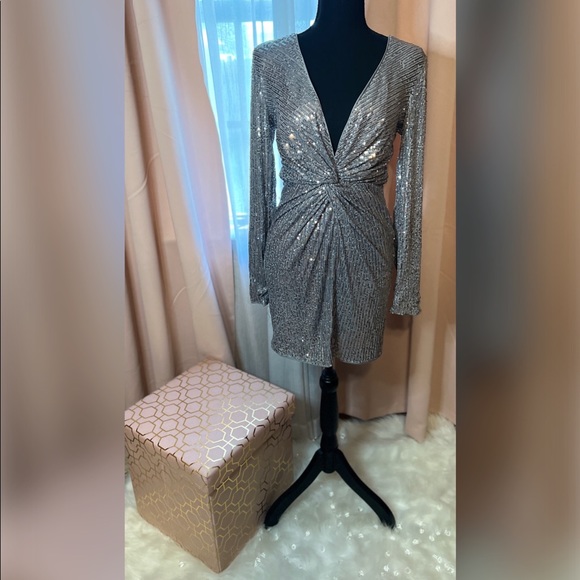 Living It Up Sequin Mini Dress - Picture 3 of 5